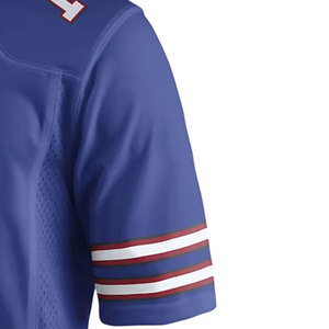 Nueva Llegada, Venta Especial, Jersey de Fútbol Americano Transpirable con Cuello en V, Diseño Personalizado con Logotipo Impreso al por Mayor, Manga Corta, 100% Poliéster - Product Image 4