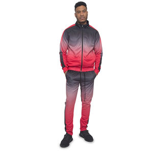 Conjunto Deportivo de 2 Piezas para Hombre, Pantalón y Chaqueta con Degradado de Color Ombre, Cuello Alto, Nuevo Modelo 2026, Venta al Por Mayor Personalizada - Product Image 6