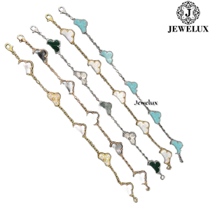 Bracelet de luxe unisexe Jewelux plaqué or 22 carats avec diamants taille brillant ronds et micro-incrustations géométriques – Meilleur prix - Product Image 1