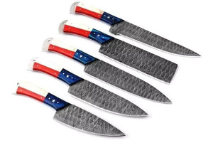Latest Cooking <b>Knife</b> <b>Set</b> Durable Damascus Steel Blades High Quality Kitchen Tasks Chef <b>Knife</b> <b>Set</b> Available At Wholesale Rate - Product Image 4