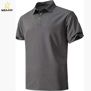 Camisa de polo de manga corta con cierre de botones para hombre - Product Image 1