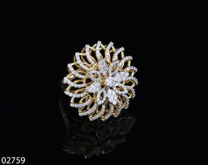 แหวนหมั้นเพชรแท้สไตล์วินเทจ แหวนเพชรสำหรับคนรักเครื่องประดับโบราณชุบทองคำขาวหรูหรา - Product Image 3