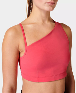 Top Corto Deportivo para Mujer, Cuello Redondo, Estampado, Sin Mangas, Ropa de Yoga, Ajuste Delgado - Product Image 4