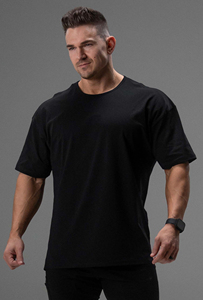 เสื้อยืดผ้าฝ้ายผสมสแปนเด็กซ์สำหรับผู้ชาย ออกกำลังกาย ฟิตเนส เพาะกาย ทรงหลวม พิมพ์ลาย เสื้อยืดฤดูร้อนสำหรับผู้ชาย วิ่งจ๊อกกิ้ง ฝึกซ้อม - Product Image 4