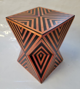 <b>Bedside</b> Market Price Sale Luxury Bone Inlay Wood and Resin Side <b>Table</b> Bone Inlay Stool Floral Bone Inlay for Living Room Product - Product Image 2