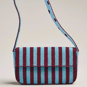 Sac à bandoulière perlé à la main tendance, sac à main de luxe pour femme, sac à main de créateur brodé fait main, édition premium - Product Image 4