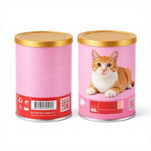 Boîtes de nourriture humide pour animaux de compagnie de marque privée OEM avec plusieurs saveurs Collations nutritives de haute qualité pour chiens et chats avec avantages pour la santé - Product Image 1