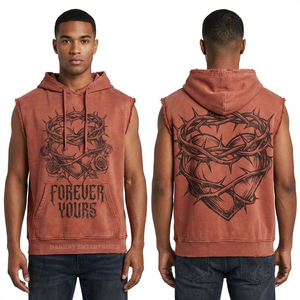 Sudadera con Capucha Marrón Mineral Wash Rose para Hombre, con Logotipo Personalizado, Sudadera de Forro Polar Eternal Love, Fabricante de Ropa Urbana al por Mayor - Product Image 6