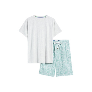 Organic Cotton <b>Men</b> <b>Pajamas</b> <b>Set</b> Stretchy Short Nightwear Suit Comfortable Sleepwear <b>Set</b> for <b>Men</b> Casual Home Wear - Product Image 2