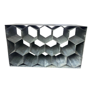 Porte-vin empilable moderne en métal noir géométrique pour 12 bouteilles, support à vin durable en fer forgé pour comptoir ou table, idéal pour la maison et la cuisine - Product Image 6