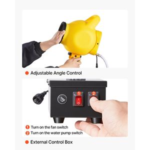 Canon à mousse à angle réglable, machine à bulles pour fête, réservoir d'eau de 37QT avec conception verticale stable, série D - Product Image 6