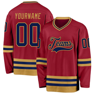 Maillot de hockey personnalisé tendance aux États-Unis, uniforme de hockey sur glace personnalisé, impression par sublimation, vêtements d'équipe pour hommes, femmes et jeunes - Product Image 1