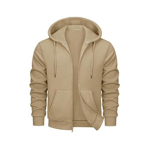 Sweat à capuche d'hiver pour homme, écologique, 100% polyester, doublure perlée, coupe classique, tissu 200/300g, imperméable et coupe-vent - Product Image 1