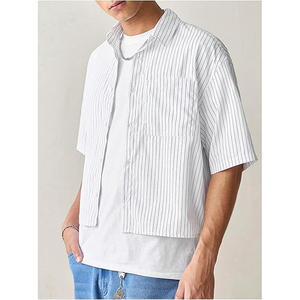 Wholesale Men Plaid Shirt Short Sleeve Casual <b>Check</b> Shirt Lightweight Cotton OEM Supplier Factory - Product Image 3