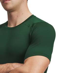 เสื้อรัดรูปแขนสั้นคอปกแบบเรดแลนสำหรับผู้ชาย ยี่ห้อ OEMs Maker รุ่น Men Plain Rush Guard แห้งเร็ว ระบายอากาศได้ดี เหมาะสำหรับวิ่ง - Product Image 5