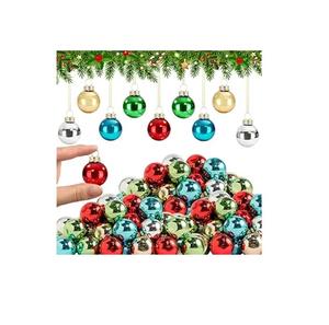 Boules de Noël imprimées magnifiques, décorations pour sapin de Noël, ornements suspendus incassables pour les fêtes - Product Image 6