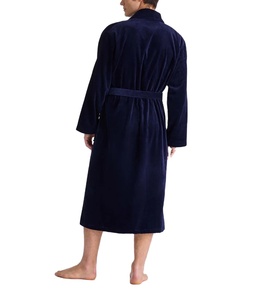 เสื้อคลุมอาบน้ำผ้าฝ้าย100% สีทึบดีไซน์แบบกำหนดเองสไตล์คลาสสิกอุปกรณ์สำหรับโรงแรมโรงแรมและสปา - Product Image 4