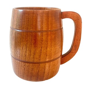 Tasse en bois sculptée à la main, style rustique, pour café et maison - Product Image 3