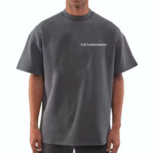 Camiseta Personalizada con Logotipo, Transpirable, de Secado Rápido, de Alta Calidad, 2026 Premium, 210 g/m², Talla Grande, 40% Algodón, 40% Bambú, 20% Poliéster, Manga Corta para Hombre - Product Image 1