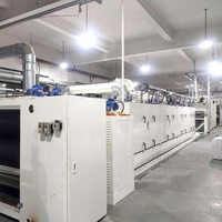 Ligne de production non tissée d'ouate de liaison thermique de machine posée par air de fibre de gaspilleur de la Chine 400-4000gsm