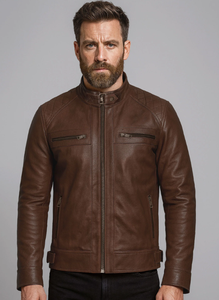 Chaqueta de Cuero para Hombre, a la Moda, Resistente al Viento, Chaqueta de Cuero para Hombre y Mujer, Estilos Personalizados, Charlotte Burnt, Múltiples Colores, Chaqueta de Cuero 2006 - Product Image 5