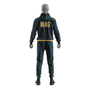 Survêtement Homme Personnalisé Léger et Respirant en Nylon et Coton 2-en-1 avec Capuche et Fermeture Éclair, Pantalon de Jogging Décontracté, Vêtements de Sport OEM ODM - Product Image 6