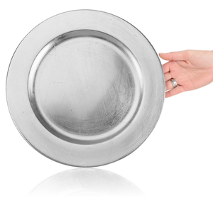 Assiette de service en aluminium argenté, nouveau design, très vendue, compatible lave-vaisselle, offre spéciale - Product Image 2