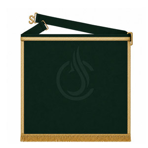 Tablier de maître maçon classique avec broderie élégante, tissu doux et coutures soignées, idéal pour les cérémonies formelles, les réunions et les événements spéciaux - Product Image 2