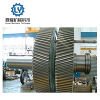 Usine personnalisé en acier forgé 42crmo broyeur à boulets roue dentée grande taille roue dentée à chevrons grand Module engrenage hélicoïdal