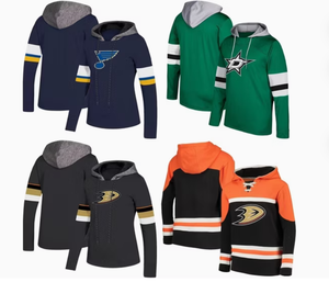 Jersey de Hockey con Capucha para Mujer, Marca Blues, Manga Larga, Logotipo Bordado, Absorbe la Humedad, Ropa para Hockey sobre Hielo - Product Image 3