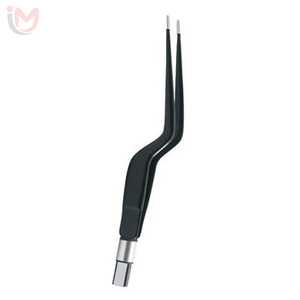 Pince bipolaire à baïonnette antiadhésive, pince chirurgicale incurvée en acier de 20,0 cm pour instrument chirurgical - Product Image 1