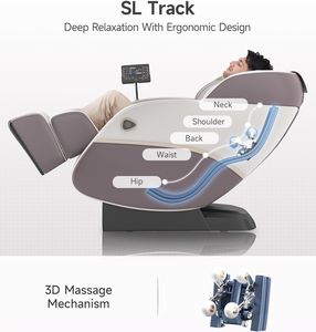 Sillón de Masaje Inteligente de Alta Gama con Riel Guía SL, Sillón Eléctrico Multifuncional para Oficina y Hogar con Función de Amasamiento - Product Image 3