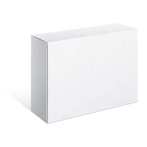 <b>White</b> Cardboard Telescope <b>Box</b> with Magnetic Closure Handle Four-Color Printing - Product Image 1