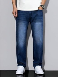 Jean en denim tissé pour homme - Style motard déchiré, éco-responsable, coupe large, idéal pour la randonnée et les voyages - Product Image 5