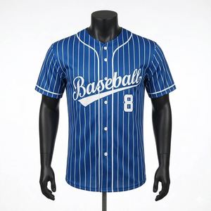 Fabricante de Camisetas de Béisbol Transpirables con Estampado de Manga Corta en Pakistán - Ropa Deportiva Personalizable, Tela 100% Poliéster de Secado Rápido - Product Image 1