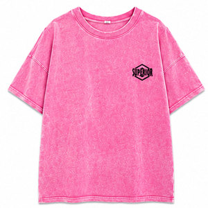 T-shirt d'été imprimé en gros à manches courtes et col rond pour filles, 100 % coton biologique respirant, mode décontractée, OEM ODM - Product Image 1