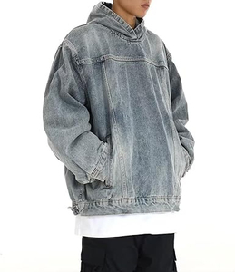 Sweat-shirts en denim décontractés de haute qualité pour hommes, vêtements d'hiver avec impression par transfert thermique 3D, style tendance - Product Image 1