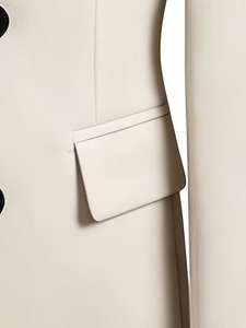 2026 <b>Mens</b> Luxury Off White Cream <b>Double</b> <b>Breasted</b> Blazer Jacket Formal Business Wedding Groom Prom Party Slim Fit <b>Coat</b> - Product Image 4