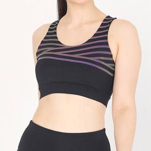 Sujetador deportivo acolchado ligero de alto impacto para mujer con tirantes delanteros ajustables, sin costuras, transpirable, ideal para yoga, running, gimnasio y fitness. - Product Image 1