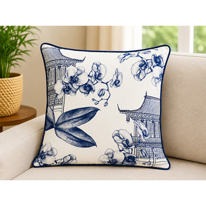 100% Linen Designer <b>Cushion</b> <b>Cover</b> | Modern Printed Decorative Pillow <b>Cover</b> for Home Decor Contemporary Accent Throw Pillow <b>Cover</b> - Product Image 1