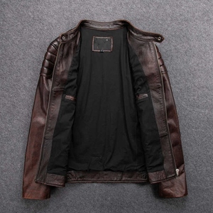 Chaqueta de piel auténtica OEM de calidad superior para hombre logotipo personalizado moda artesanal artesanía local inspirado Sialkot para el invierno - Product Image 4