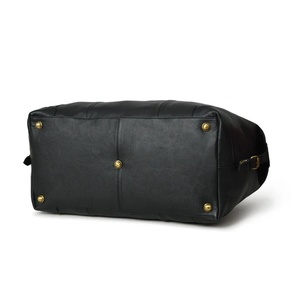 Customized Large Genuine Leather Travel Weekender <b>Overnight</b> Duffel <b>Bag</b> Luggage <b>Bags</b> for Men - Product Image 3