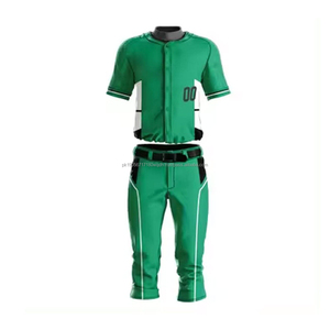 Ensemble de pantalons en jersey de baseball personnalisé Sublimation 100% polyester vêtements de sport respirants uniformes de baseball pour hommes jeunes - Product Image 1