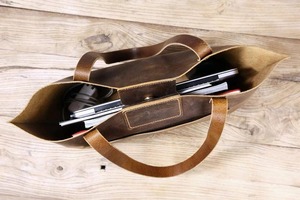 Sacs à main pour femmes en cuir véritable faits à la main, grande capacité, sacs fourre-tout de luxe, fermeture à glissière pour femmes, LTB-0203 - Product Image 4
