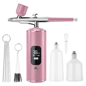 Kit aérographe portable mini avec compresseur métallique pour tatouage, peinture, ongles, cheveux et maquillage - Product Image 1