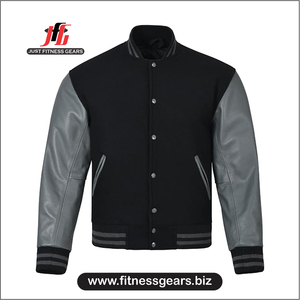 เสื้อแจ็คเก็ตวาร์ซิตี้ผู้ชาย JUST FITNESS GEARS แบบสั่งทำพิเศษ เป็นมิตรกับสิ่งแวดล้อม ระบายอากาศได้ดี พร้อมระบบทำความร้อน สีแดงดำ ปักลายด้านหน้า สวมใส่สบายๆ ในฤดูหนาว - Product Image 1