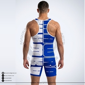 Singlet de Lucha Personalizado Mawra para Hombre, Sublimado, Transpirable, de Spandex, para Deportes de Contacto, Unisex - Product Image 2