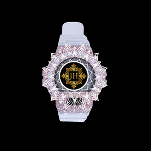 Indian Manufactured Moissanite Diamond Watch Fully Iced Rose Gold Design White Rubber Belt Luxury Wristwatch Available For Sale - Product Image 1