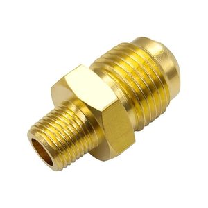 Raccords à sertir en laiton - Raccord réducteur à sertir |   Raccord hexagonal réducteur pour systèmes de carburant, gaz et réfrigération (1/2 Flare par 1/4 Flare) - Product Image 5