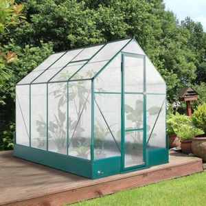 Serra da Giardino in Policarbonato 6x8x7 per Hobby, con Controllo della Temperatura, per Cortile/Esterni - Product Image 1